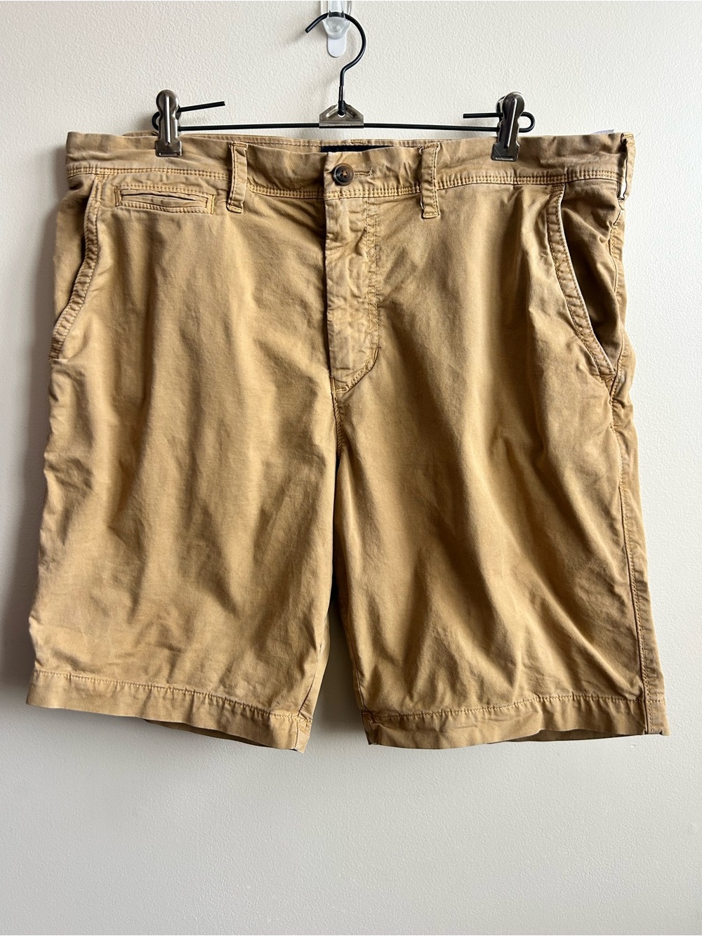 American Eagle Mens Flex Lived In 9 Inch Khaki Shorts 36
